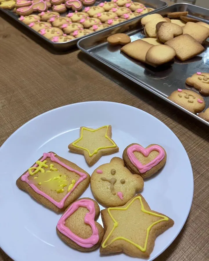 粕屋町で名前入りクッキーを！昼食は魚のムニエル！-3
