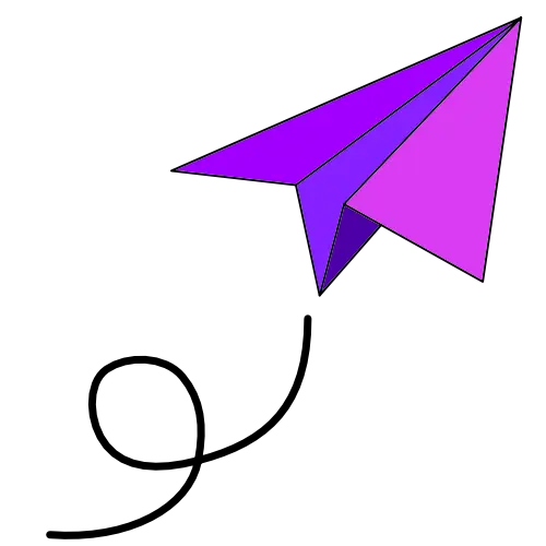 イラスト-紙飛行機